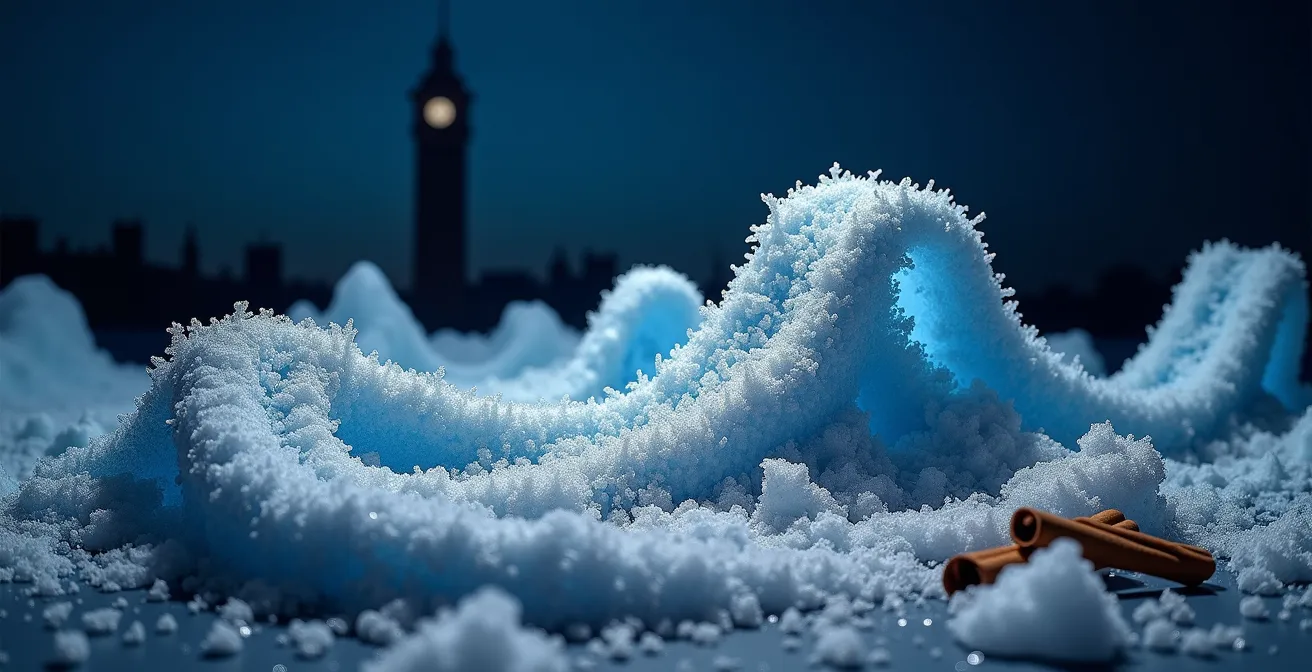 Gráfico visual del ciclo de glucosa y cortisol durante la noche