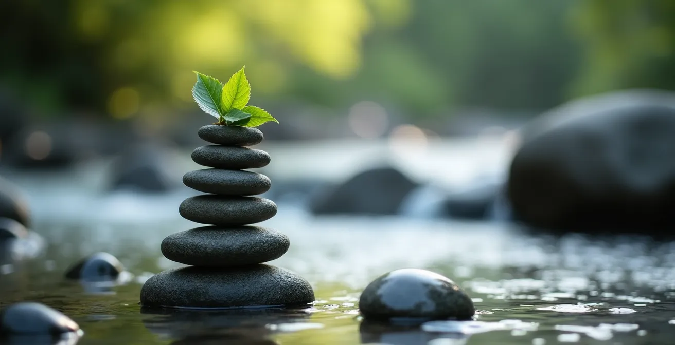 Representación visual del equilibrio de neurotransmisores y suplementación segura