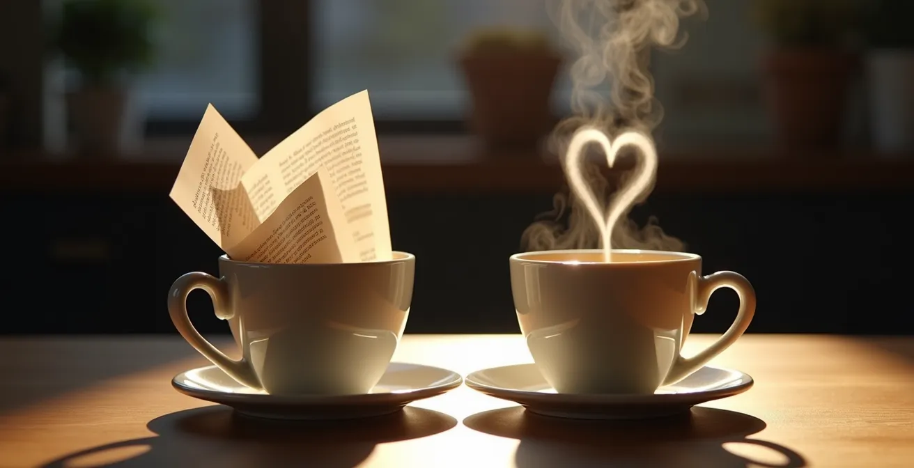 Contraste visual entre agotamiento laboral y bienestar personal